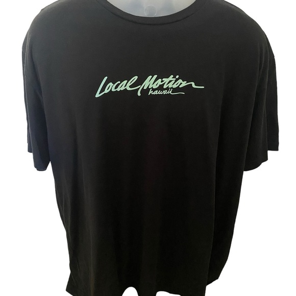 LOCAL MOTION Salt Water Surf Hawaiian Tee Shirt Men 2XL XXL - Picture 2 of 6